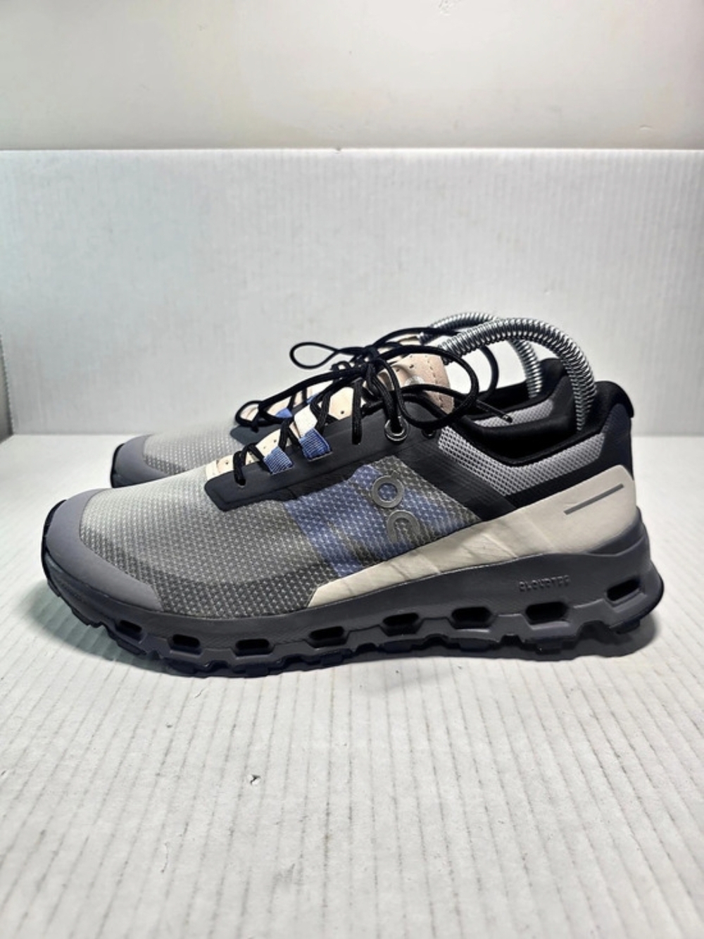 On Cloudmonster Gray & Black Athletic Shoes